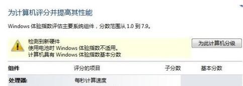电脑硬件检测评分