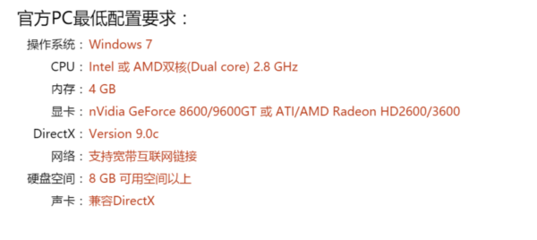 dota2电脑配置要求