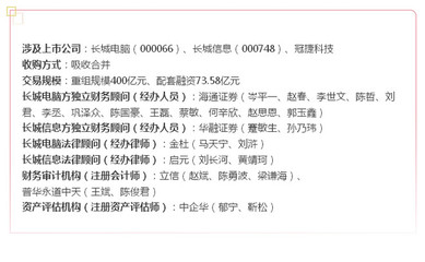 长城电脑重组成功了吗