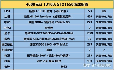 1万配置的电脑配置
