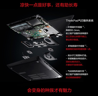 thinkpad电脑散热系统