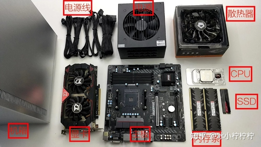 电脑主板几个电源线