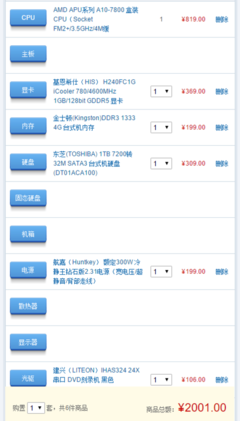 2000配置电脑配置