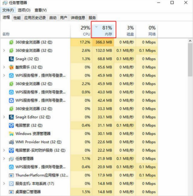 为什么电脑内存使用率很高