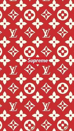 supreme电脑壁纸红色