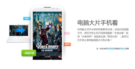 电脑共享电影给手机