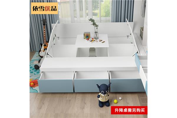 榻榻米床连电脑桌